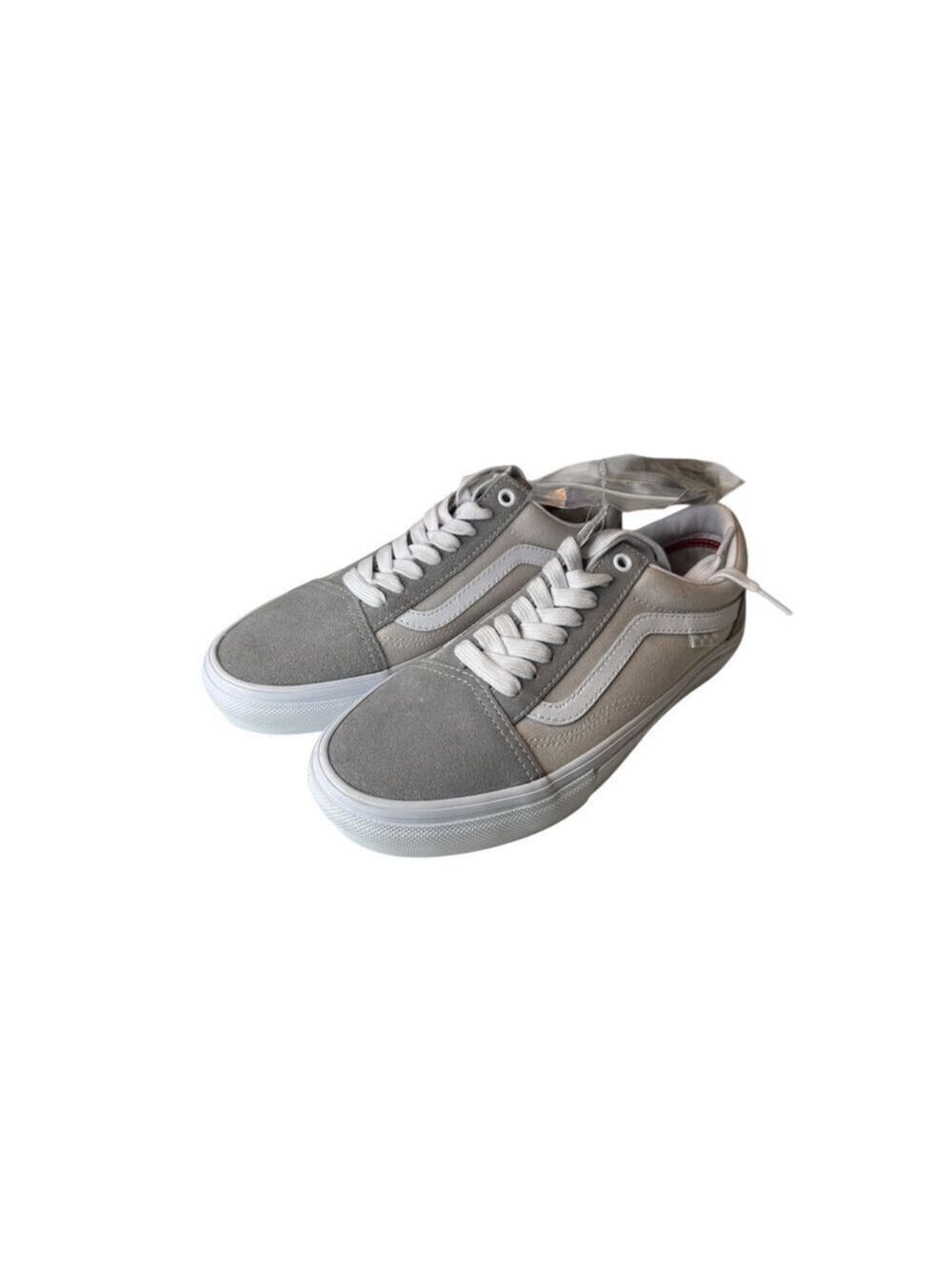 Men's Vans Old Skool Gray White Sneakers Size 7.5